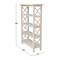 International Concepts X-Sided Shelf Unit, 4 Tier, Unfinished SH-4830X - alternate 4